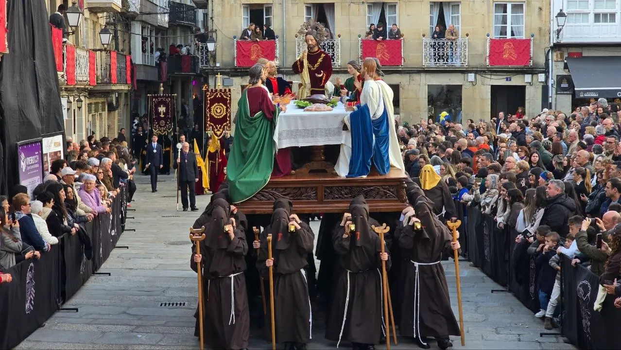 Procesi&oacute;n de la &uacute;ltima Cena: La Cena o 'Los Ap&oacute;stoles' (Juan Sarmiento, 1808). R. LEDO.