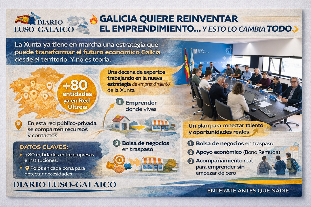 Estrategia de emprendimiento en Galicia. Departamento de Infograf&iacute;a DL-G.