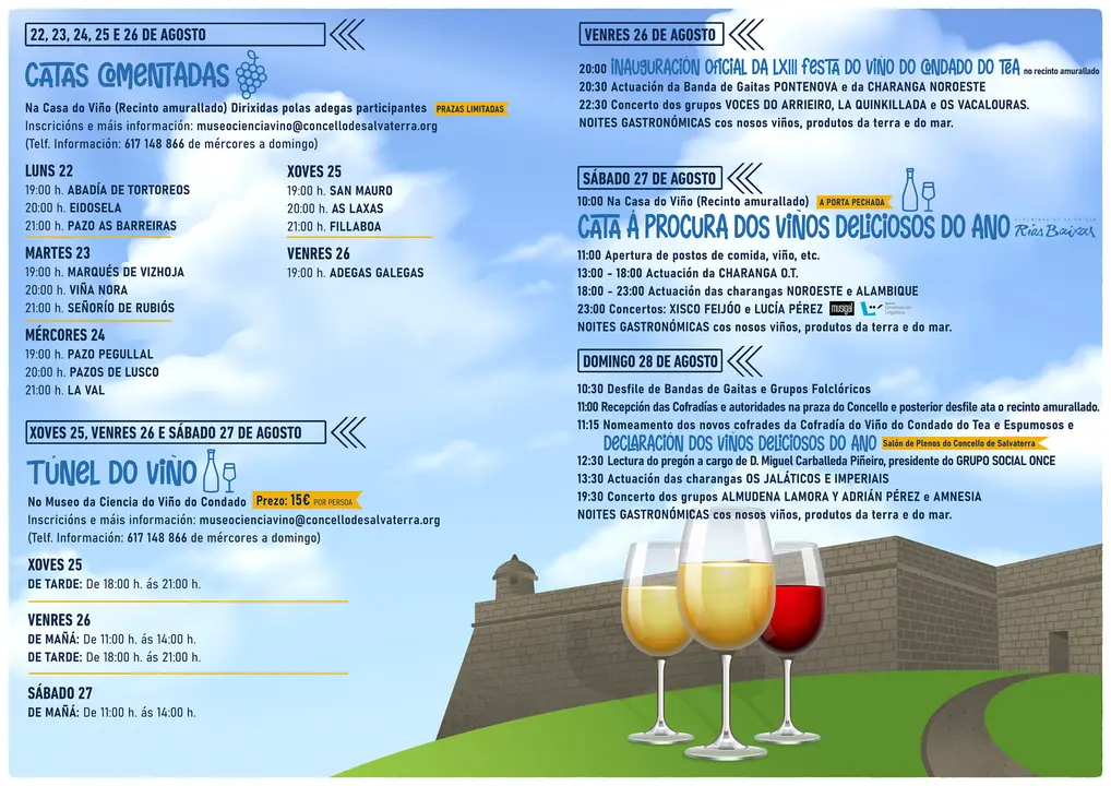 Díptico Festa do Viño 2022 cara B