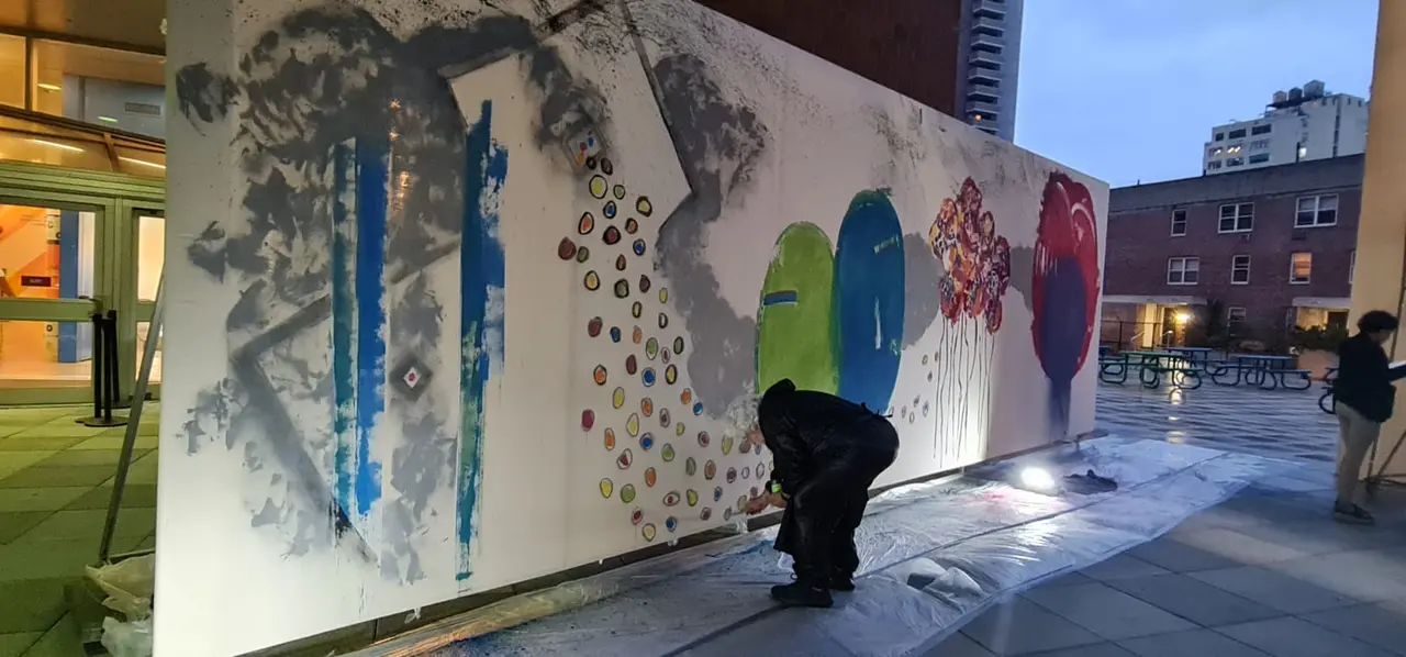 Gabarron Ambito NY Mural em proceso 3