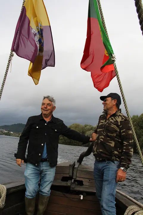 Os dous barqueiros, Caninhas e Amélio.