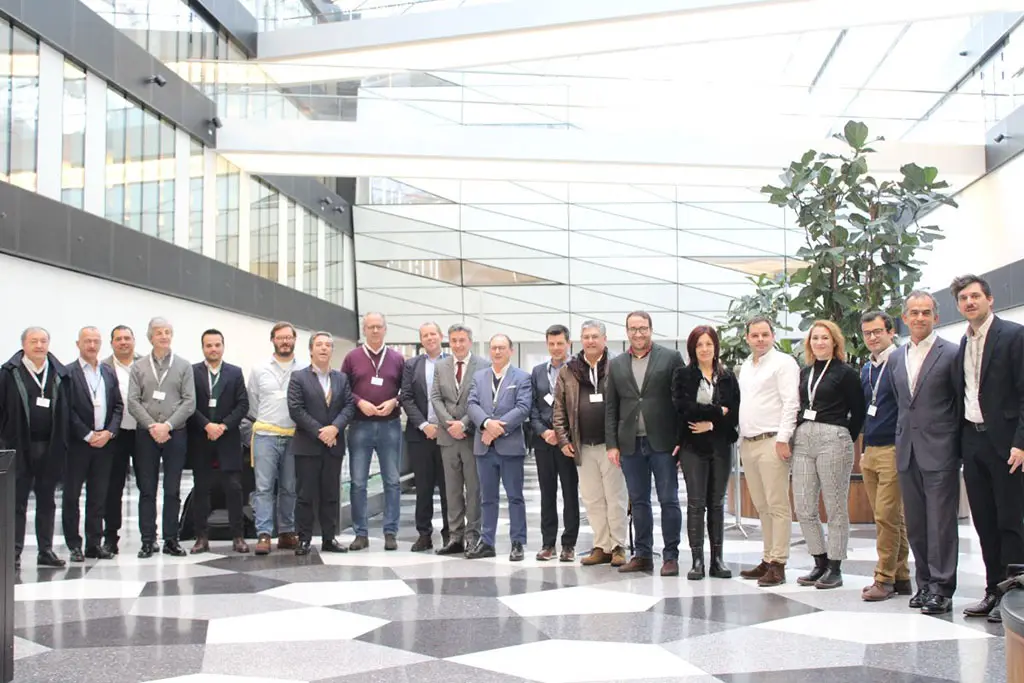 A comitiva do Alto Minho, composta por autarcas e dirigentes associativos empresariais da região.