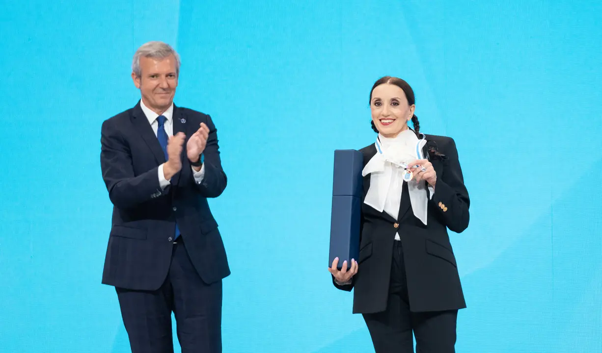 O presidente da Xunta, Alfonso Rueda, acompañado dos membros do Executivo autonómico, preside o acto de imposición das Medallas de Galicia 2023. Museo Centro Gaiás da Cidade da Cultura , 24/07/2023.