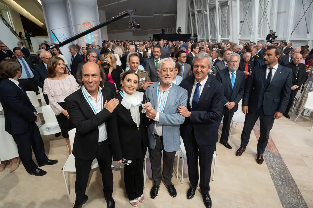 O presidente da Xunta, Alfonso Rueda, acompañado dos membros do Executivo autonómico, preside o acto de imposición das Medallas de Galicia 2023. Museo Centro Gaiás da Cidade da Cultura , 24/07/2023.