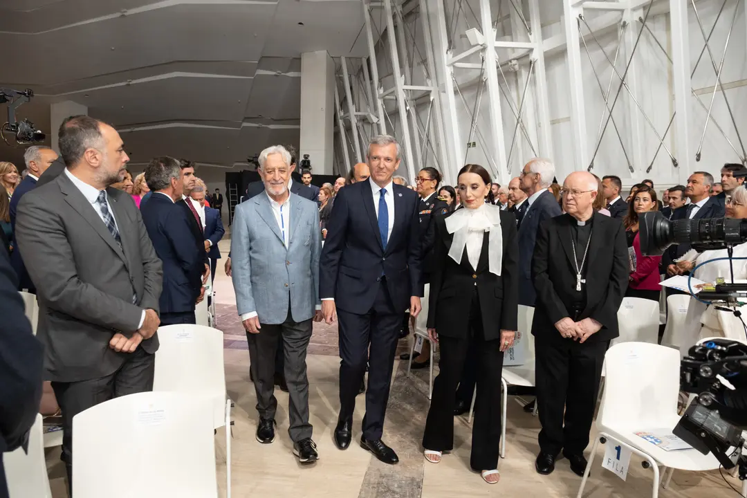 O presidente da Xunta, Alfonso Rueda, acompañado dos membros do Executivo autonómico, preside o acto de imposición das Medallas de Galicia 2023. Museo Centro Gaiás da Cidade da Cultura , 24/07/2023.
