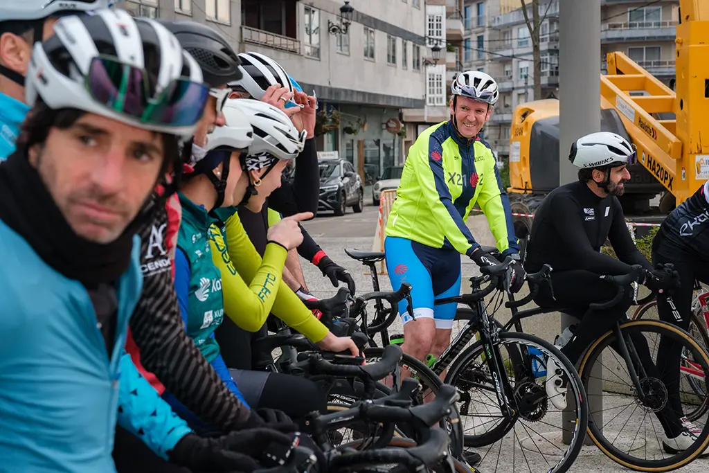 O presidente do Goberno galego, Alfonso Rueda, fará un percorrido en bicicleta para promocionar a proba O Gran Camiño entre a praza de Bugallal de Ponteareas e o monte Aloia (Tui), 28/1/24.