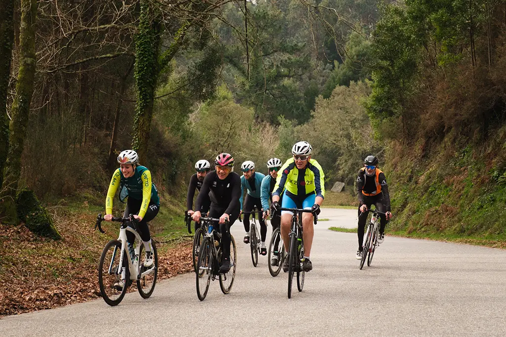 O presidente do Goberno galego, Alfonso Rueda, fará un percorrido en bicicleta para promocionar a proba O Gran Camiño entre a praza de Bugallal de Ponteareas e o monte Aloia (Tui), 28/1/24.