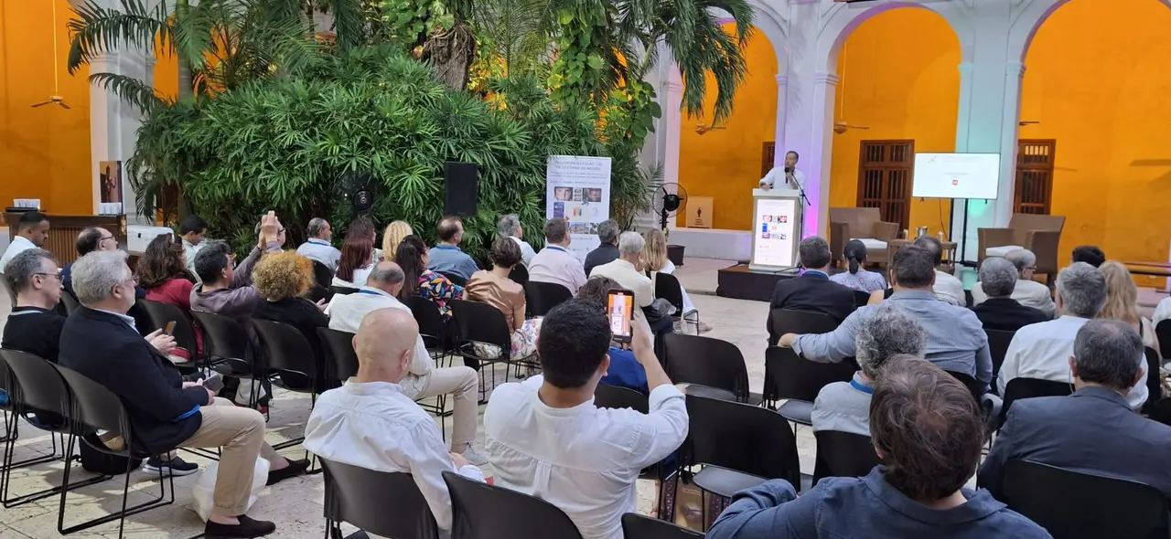 Vista del salón de sesiones del VIII Congreso de Editores en Cartagena de Indias.