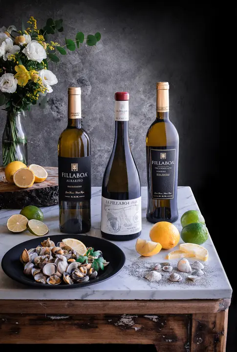 La esencia de Fillaboa en cada botella: albariños que capturan la frescura de las Rías Baixas y la tradición de una bodega con historia.