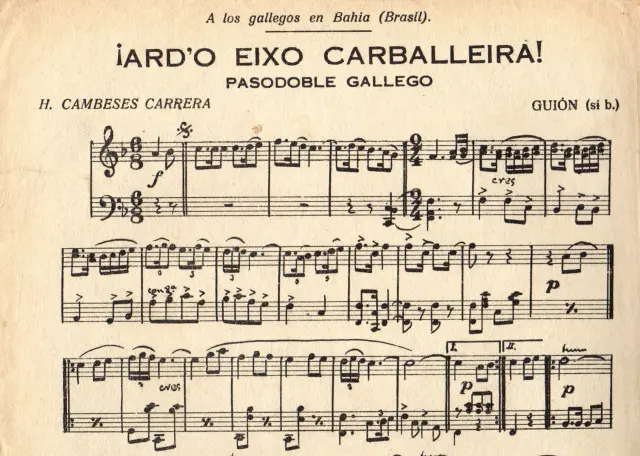 10-Partitura de Cambeses Colección musical da Banda Garrote (Arquivo da RAG)