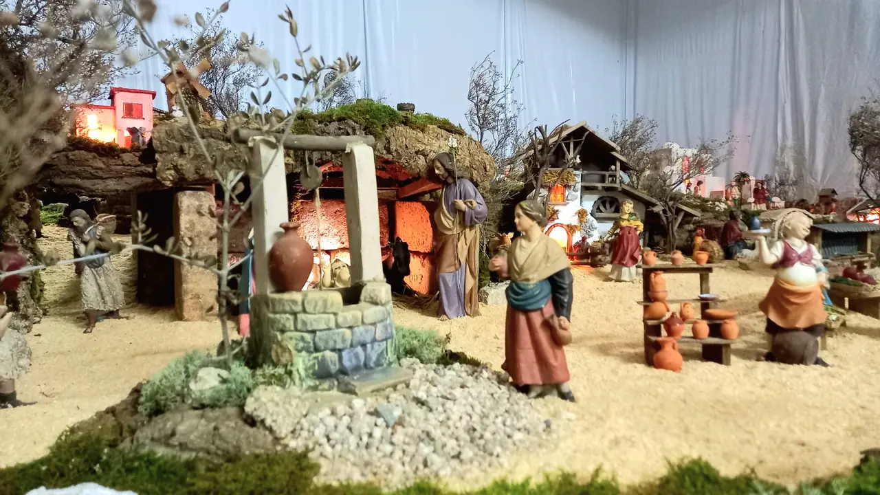 O Bel&eacute;n de Alx&eacute;n realizado polo belenista Marcos Blanco nos &uacute;ltimos 20 anos.