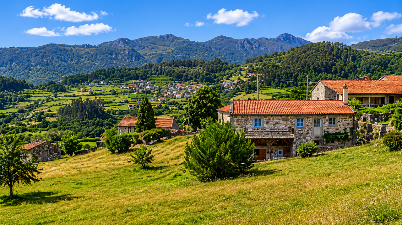 Panor&aacute;mica do Pi&ntilde;eiro, un para&iacute;so rural onde a beleza da Serra do Su&iacute;do abraza cada recuncho da paisaxe.