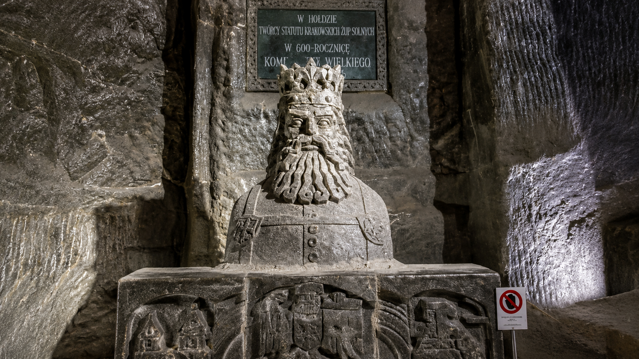 Casimiro III el Grande, el monarca que impuls&oacute; el desarrollo de las minas de sal de Wieliczka y consolid&oacute; su importancia econ&oacute;mica para el Reino de Polonia.