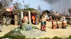 O Bel&eacute;n de Alx&eacute;n realizado polo belenista Marcos Blanco nos &uacute;ltimos 20 anos.