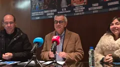 Nuno Soares, director da Casa das Artes; Oleg&aacute;rio Gon&ccedil;alves, alcalde de Arcos de Valdevez; y Emilia Cerdeira, primera teniente de alcalde