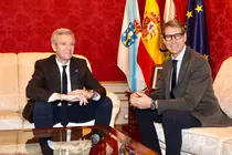 El presidente de la Xunta mantuvo hoy una reuni&oacute;n institucional con su hom&oacute;logo en la Rioja.