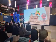 Presentaci&oacute;n del Camino de Invierno en el stand de la Xunta de Galicia en FITUR, con una destacada asistencia de representantes institucionales, profesionales del sector tur&iacute;stico y p&uacute;blico interesado en el turismo cultural y de naturaleza.