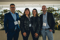 De izquierda a derecha: Jos&eacute; Gigante, presidente de Lewy Body Espa&ntilde;a; Bel&eacute;n Cruz, fundadora y neuropsic&oacute;loga de Neurodemfa; Olga Espriu, miembro del comit&eacute; de Lewy Body Espa&ntilde;a; y &Aacute;ngel Moreno, psicogeront&oacute;logo y director de Neurama.