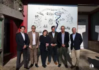 Representantes de los municipios del PNPG y responsables de Turismo do Porto e Norte de Portugal durante el encuentro celebrado en Arcos de Valdevez.