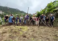 Vecinos de Sistelo participan en la recreaci&oacute;n de la cavada tradicional, recuperando las labores agr&iacute;colas que durante generaciones marcaron la vida en el mundo rural del Alto Minho.