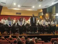 A Banda de M&uacute;sica de Xinzo, unha das formaci&oacute;ns culturais m&aacute;is representativas da parroquia.