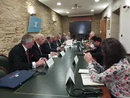 Representantes de la CEG y de la Federa&ccedil;&atilde;o das Ind&uacute;strias do Estado da Bahia durante el encuentro celebrado para impulsar una alianza empresarial atl&aacute;ntica entre Galicia y Bah&iacute;a.