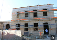 Obras de transformaci&oacute;n da antiga Escola Primaria de Guilhadeses na futura residencia de estudantes de Arcos de Valdevez, con capacidade para 27 alumnos do IPVC.