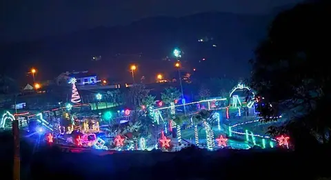 M&aacute;s de 7.000 metros de luces en el parque de ocio y meriendas de Panque, Barcelos.