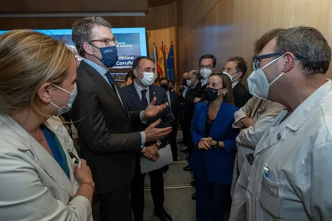 El presidente de la Xunta participó hoy en la presentación del proyecto del nuevo Hospital Público de A Coruña.