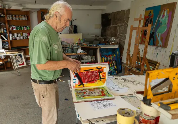 Barreiro de quien afirma Barciela que "el arte de Barreiro no es solo una forma de pintar, sino una manera de concebir la cultura y el pa&iacute;s".