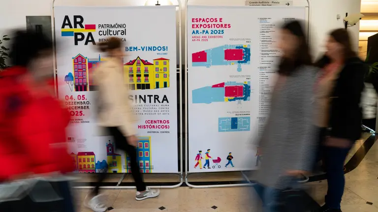 Ambiente de la AR&PA 2025, celebrada en Sintra, uno de los principales encuentros ibéricos dedicados al patrimonio cultural, con especial atención a los centros históricos.