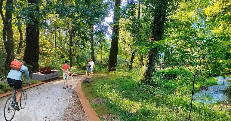 Infograf&iacute;a da senda do Louro. CONCELLO DE MOS.