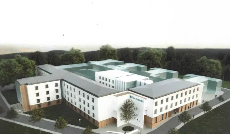 Imagen del proyecto del nuevo centro de salud de Mos, que contar&aacute; con 2.740 m&sup2; y un 65% m&aacute;s de superficie que el actual.