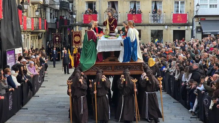 Procesi&oacute;n de la &uacute;ltima Cena: La Cena o 'Los Ap&oacute;stoles' (Juan Sarmiento, 1808). R. LEDO.