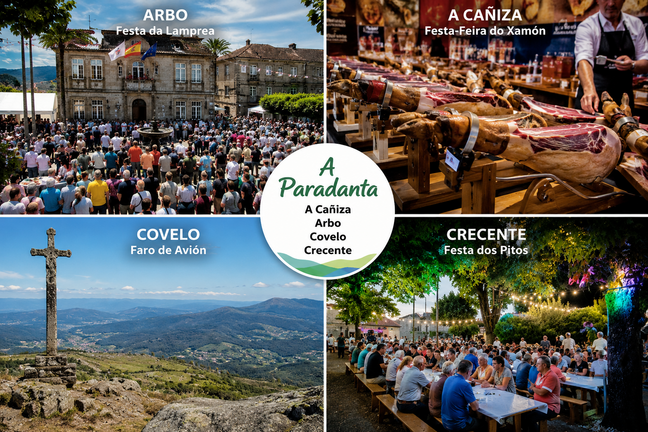A Paradanta re&uacute;ne catro concellos con personalidade propia &mdash;A Ca&ntilde;iza, Arbo, Covelo e Crecente&mdash; que comparten un extraordinario patrimonio natural, unha fonda tradici&oacute;n rural e algunhas das festas gastron&oacute;micas e culturais m&aacute;is representativas do interior da provincia de Pontevedra.