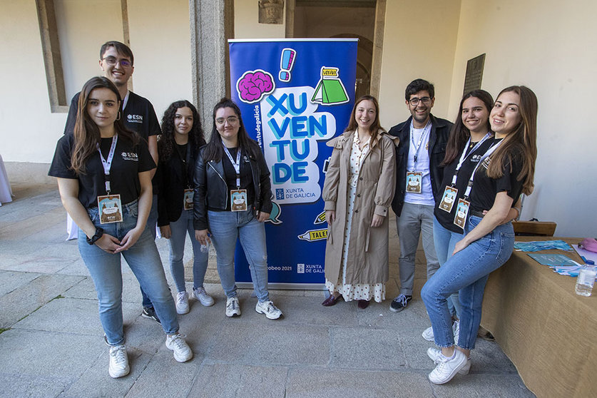 A directora xeral de Xuventude, Participación e Voluntariado, Cristina Pichel, participa no Evento do Ano Europeo da Xuventude, organizado por Erasmus Student Network no Pazo de Fonseca .