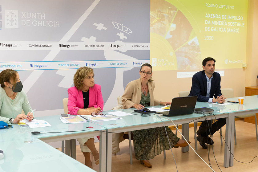 La directora general de Planificación Energética y Recursos Naturales, Paula Uría, mantuvo un encuentro esta mañana, en Santiago de Compostela, con el Comité Ejecutivo de Desarrollo Minero.