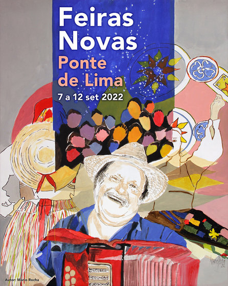 Da autoria do artista plástico Mário Rocha, a imagem deste ano das tradicionais Feiras Novas homenageia uma figura limiana ímpar no contexto cultural e de relevo singular.