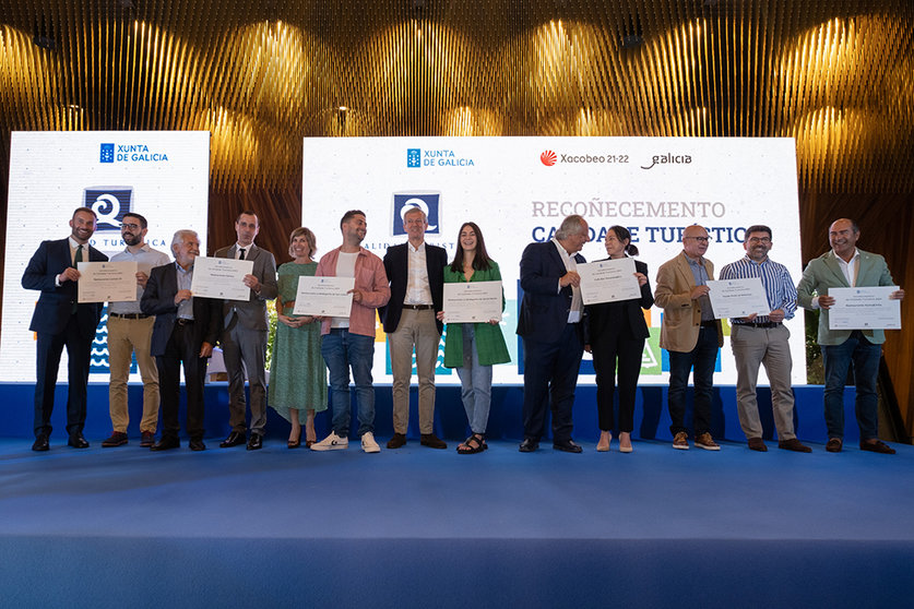 El presidente de la Xunta intervino en el acto de entrega de los nuevos reconocimientos Q de Calidad Turística otorgados el año pasado por el Instituto para la Calidad Turística Española (ICTE).