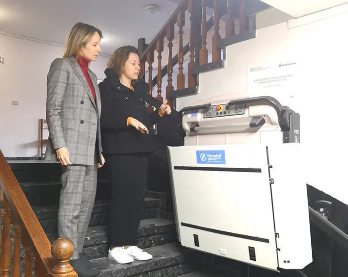 A directora xeral de Administración Local, Marta Fernández Tápias, e a alcaldesa de Salvaterra de Miño, Marta Valcárcel Gómez. 