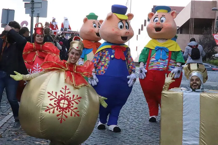 Cortejo de Navidad, en Vizela, Portugal. 