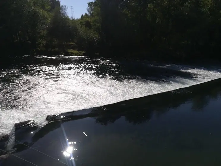 Río Tea a su paso por el municipio de Salvaterra de Miño. 