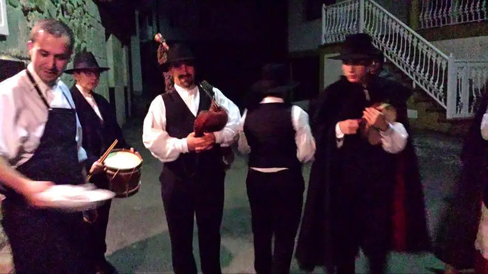 Cantos de Reis en Ramirás, Ourense, en 2017. ARQUIVO. 