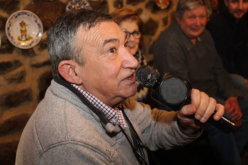 José Antonio de la Riera hace unos días en  Casa Museo Etnográfico Pazo da Cruz. 