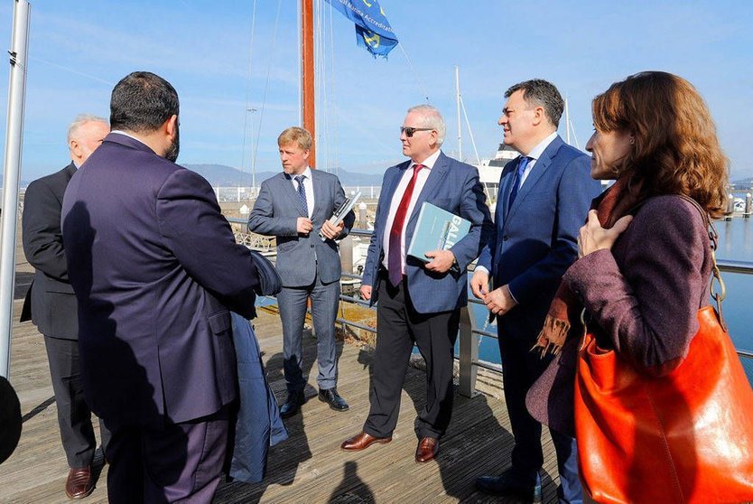 Representantes da Autoridade Portuaria de Vigo, do Porto de Cork e de Atlantic Ferry Lines participaron nesta xuntanza que suporía un importante impulso para dinamizar as relacións comerciais e turísticas entre Galicia e Irlanda.