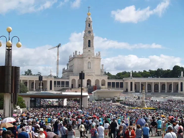 Santuario de Fátima durante la misa de los emigrantes en Agosto de 2017. ARCHIVO. 