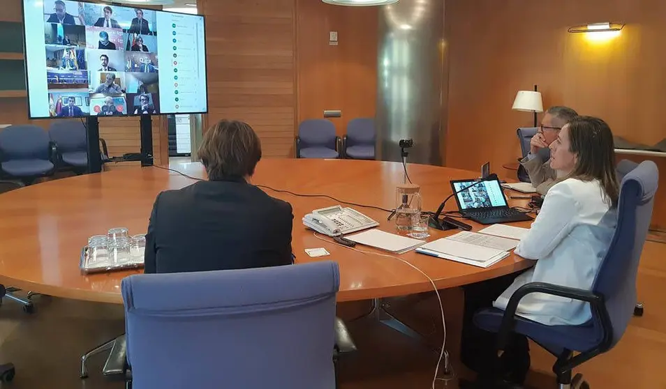 La conselleira de Infraestructuras y Movilidad Ethel Vázquez, trasladó hoy en la Conferencia Sectorial de Transportes la apuesta de la Xunta por mantener la actuación coordinada de las Administraciones para evitar contagios y modular dentro de lo posible el impacto económico.