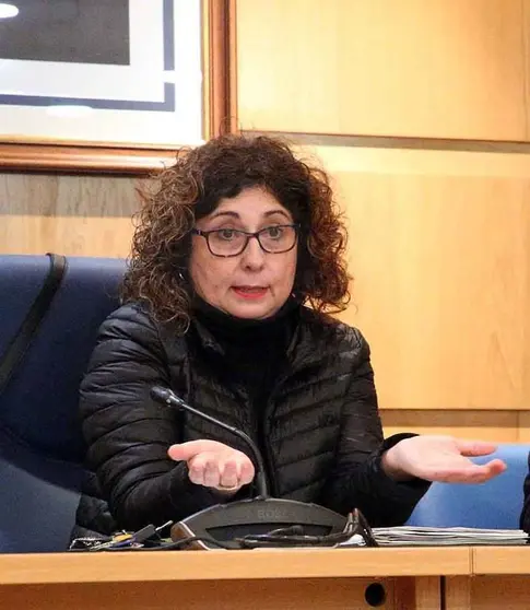 A alcaldesa do Porriño, Eva García. 