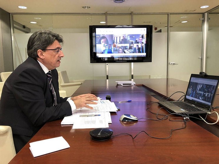 El director general de Justicia, Juan José Martín, participó hoy por videoconferencia en la comisión de seguimiento del coronavirus del TSXG.