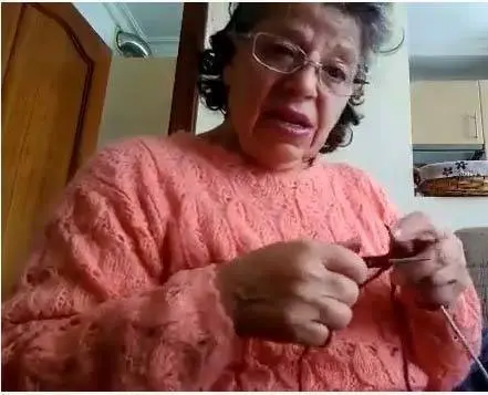 A voluntaria Azucena.